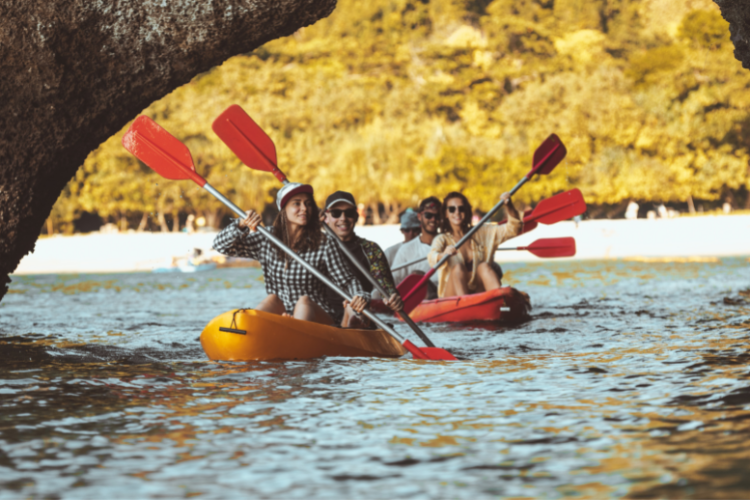 kayaking to the benagil cave algarve portugal